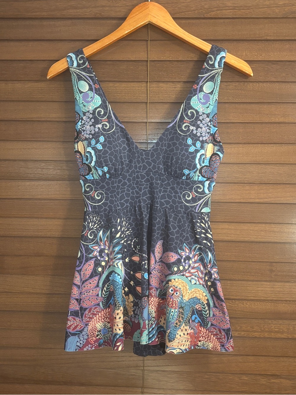 Johnny Was Sea Owl Skirted One-Piece Swimsuit Boho - Picture 4 of 14